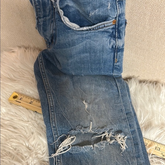 Zara Casual Blue Distressed Jeans - Picture 5 of 5